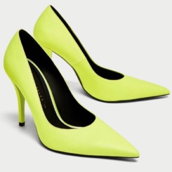 neon green pumps